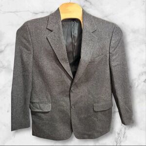 Grant Thomas Two Button Closure Dark  Gray Pure Cashmere Sport Coat Blazer